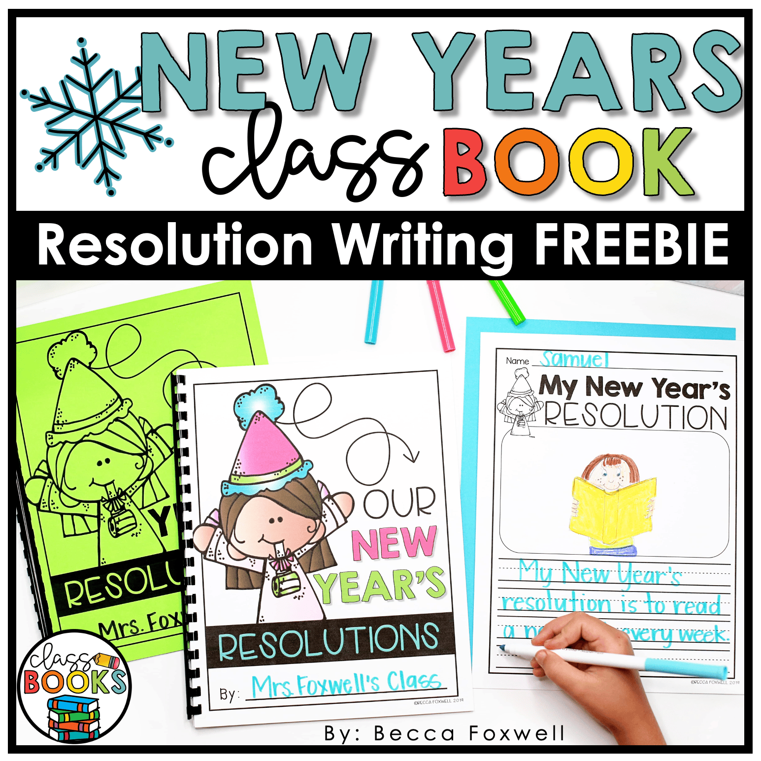 New Year's Resolution Writing Activity Class Book