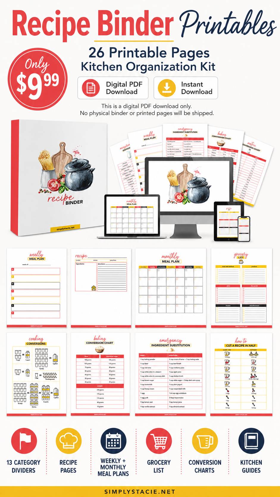 Recipe Binder Printables