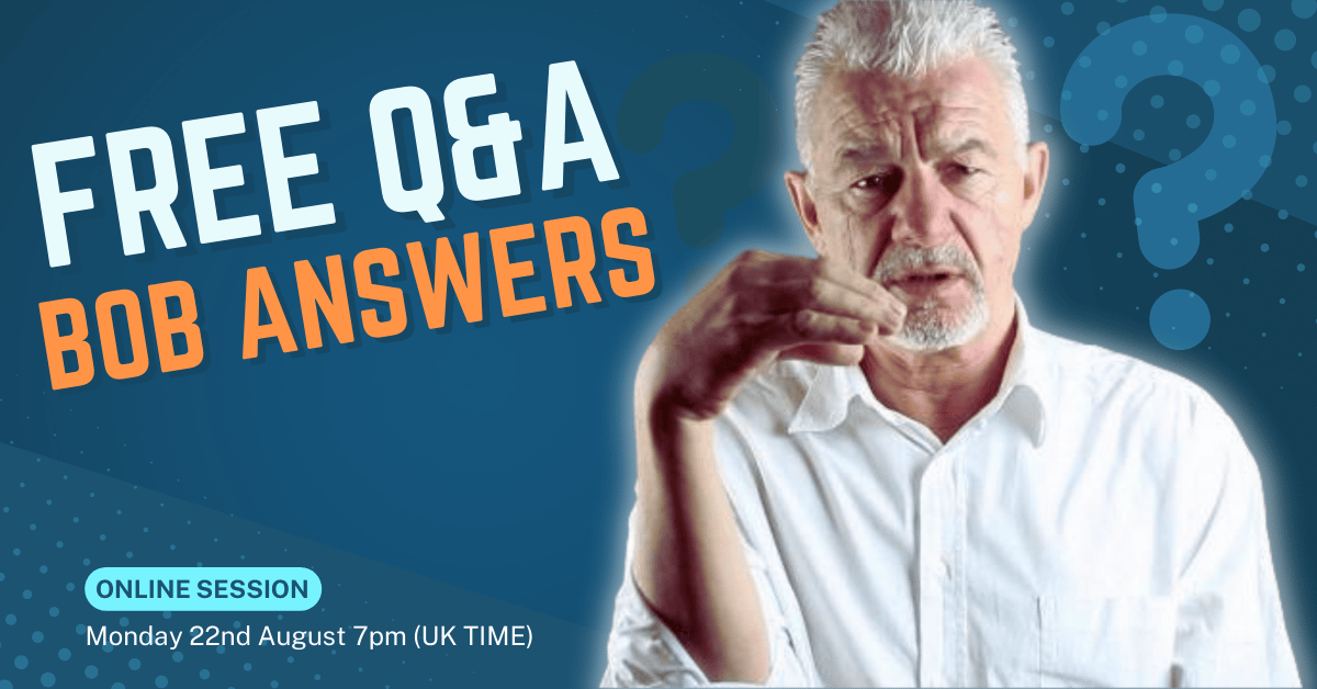 FREE ONLINE SESSION "BOB ANSWERS"