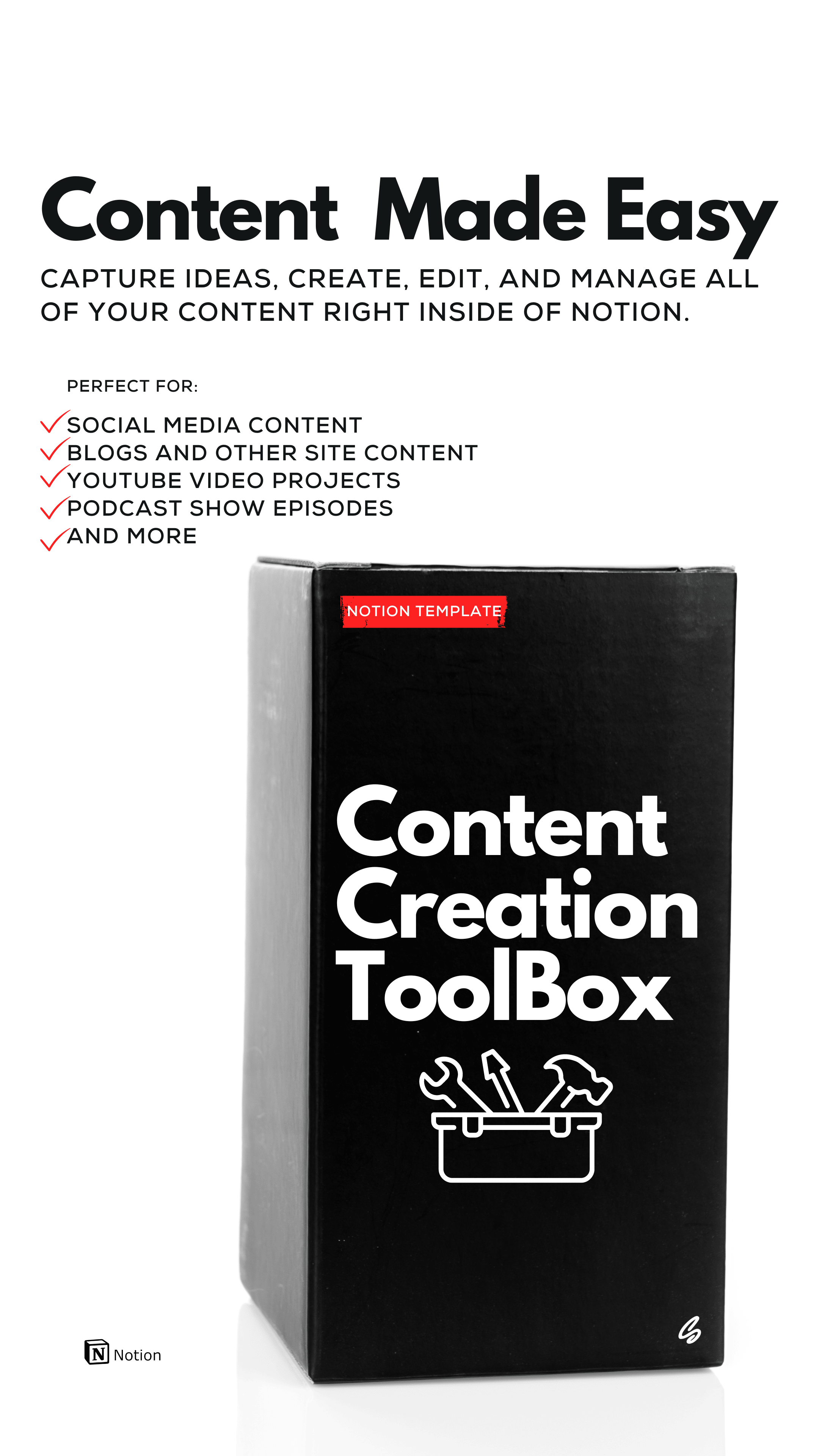 Content Creation Toolbox [Notion Template]