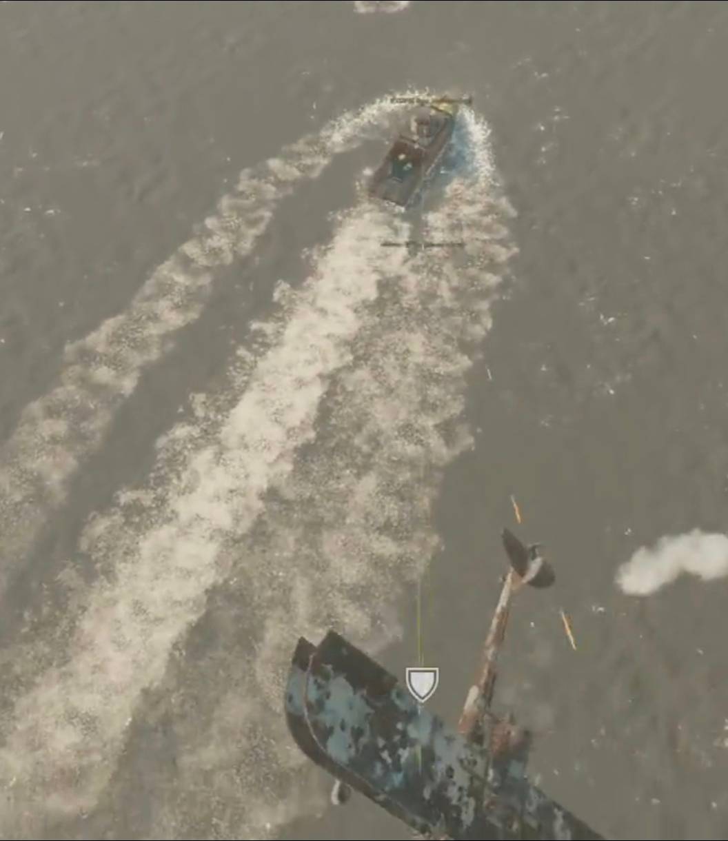 Colonial naval forces engaging heavily damaged airnassets