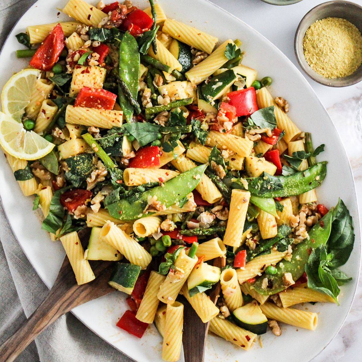 vegan pasta primavera