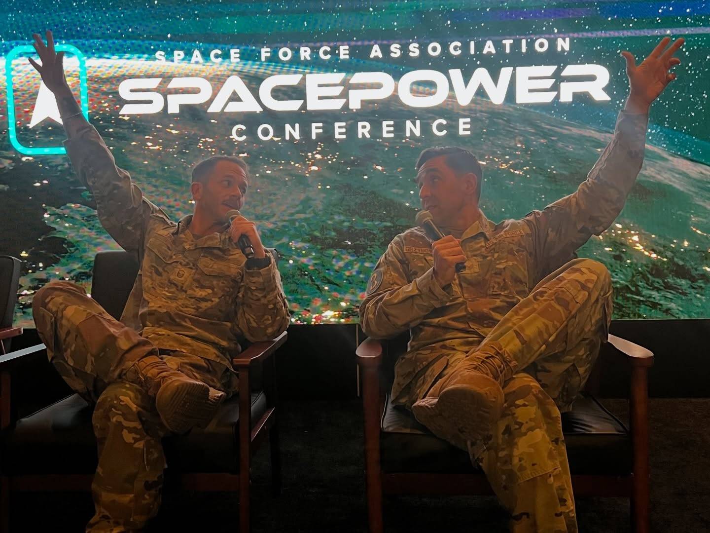 Setting the stage for future collaborations! 🔥#sfa #spacepowerconference #publicspeaking