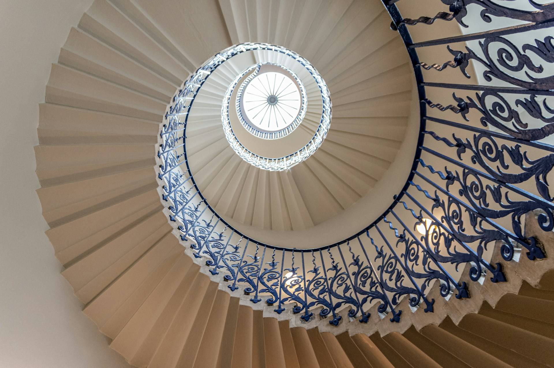 A spiral staircase