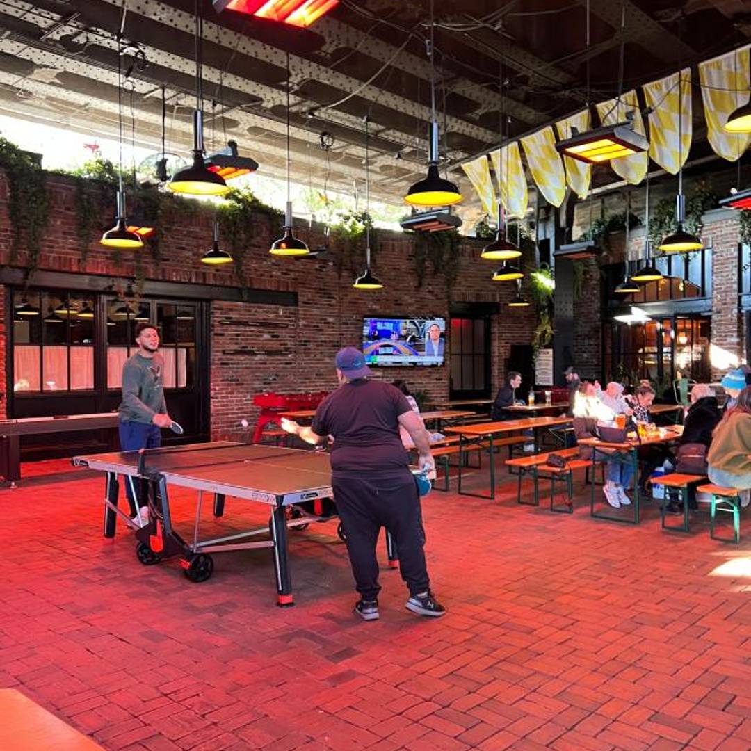 Dog Friendly Bar Standard Biergarten NYC Meatpacking