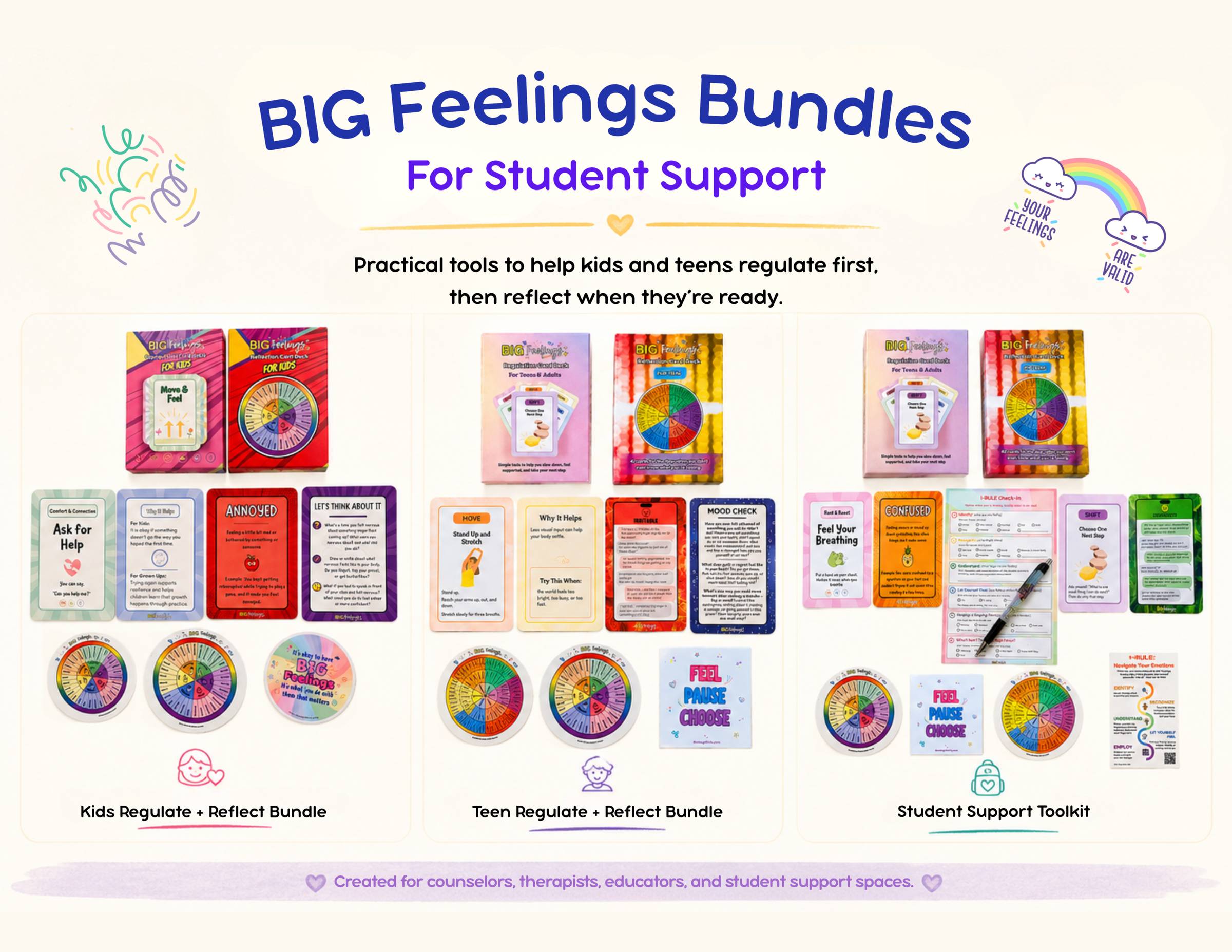 BIG Feelings Bundles for summer support