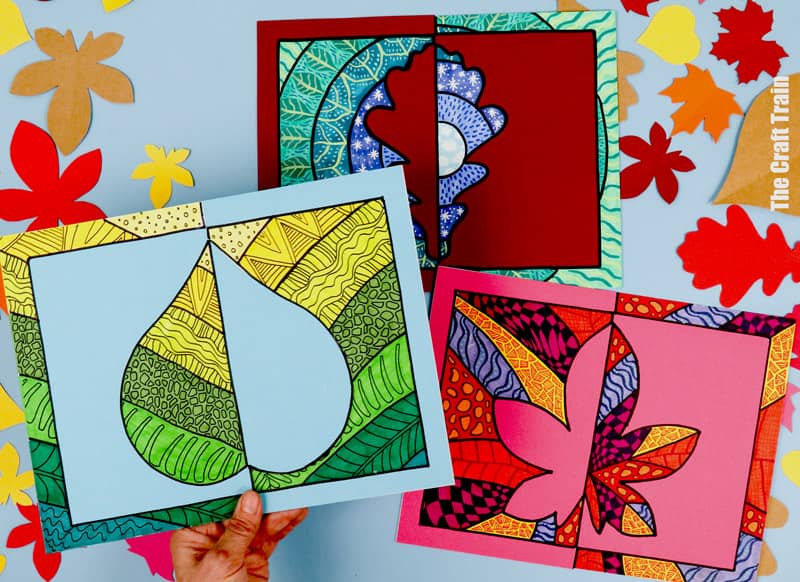 Leaf Positive Negative Art