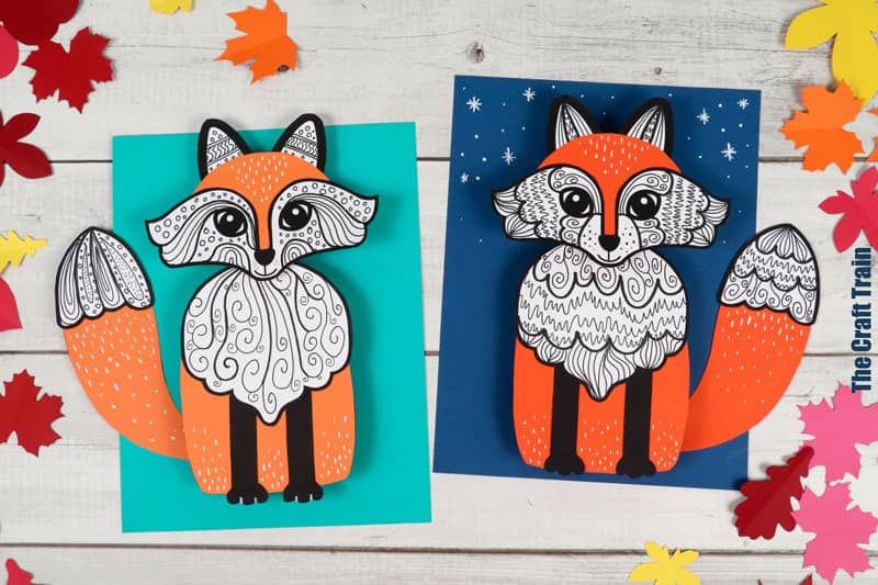 3D Pattern Art Fox