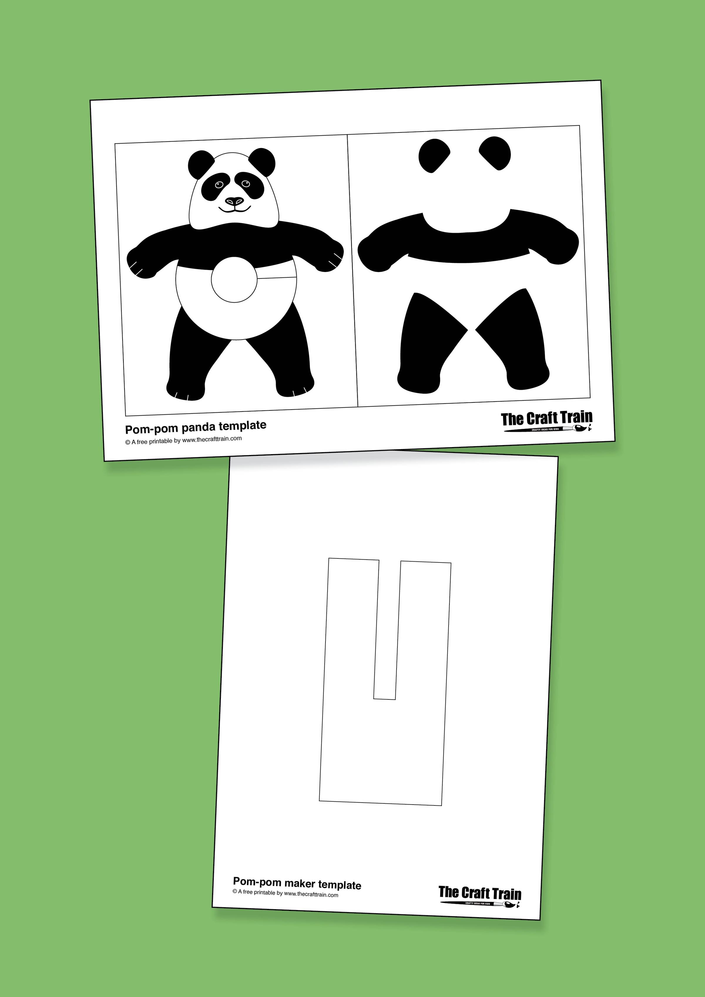 Printable Pom Pom Panda The Craft Train