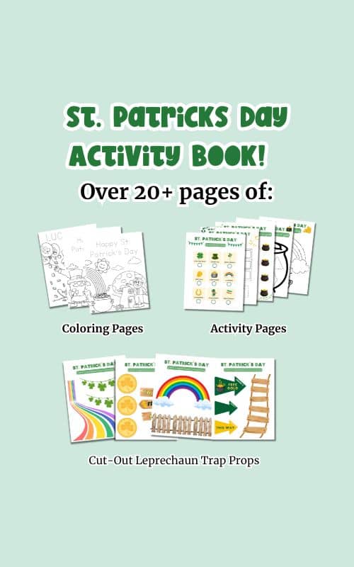 St. Patrick's Day Kid's Activity Book (Printables, Coloring Pages, MORE)