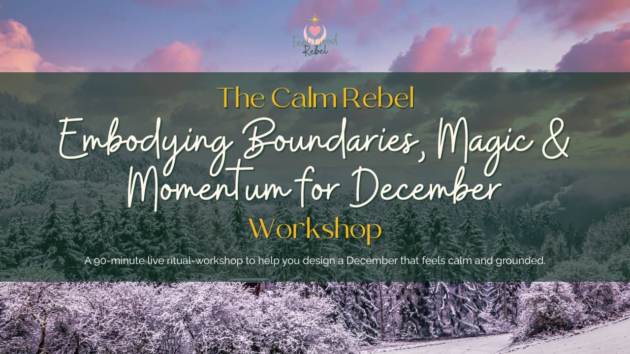 the calm rebel workshop