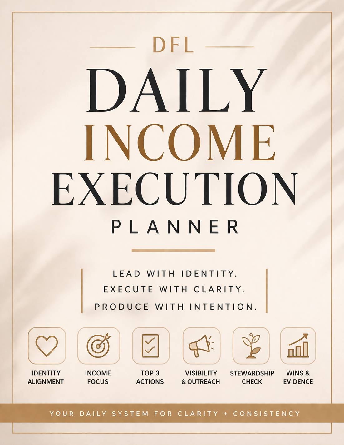 Daily Income Execution Planner