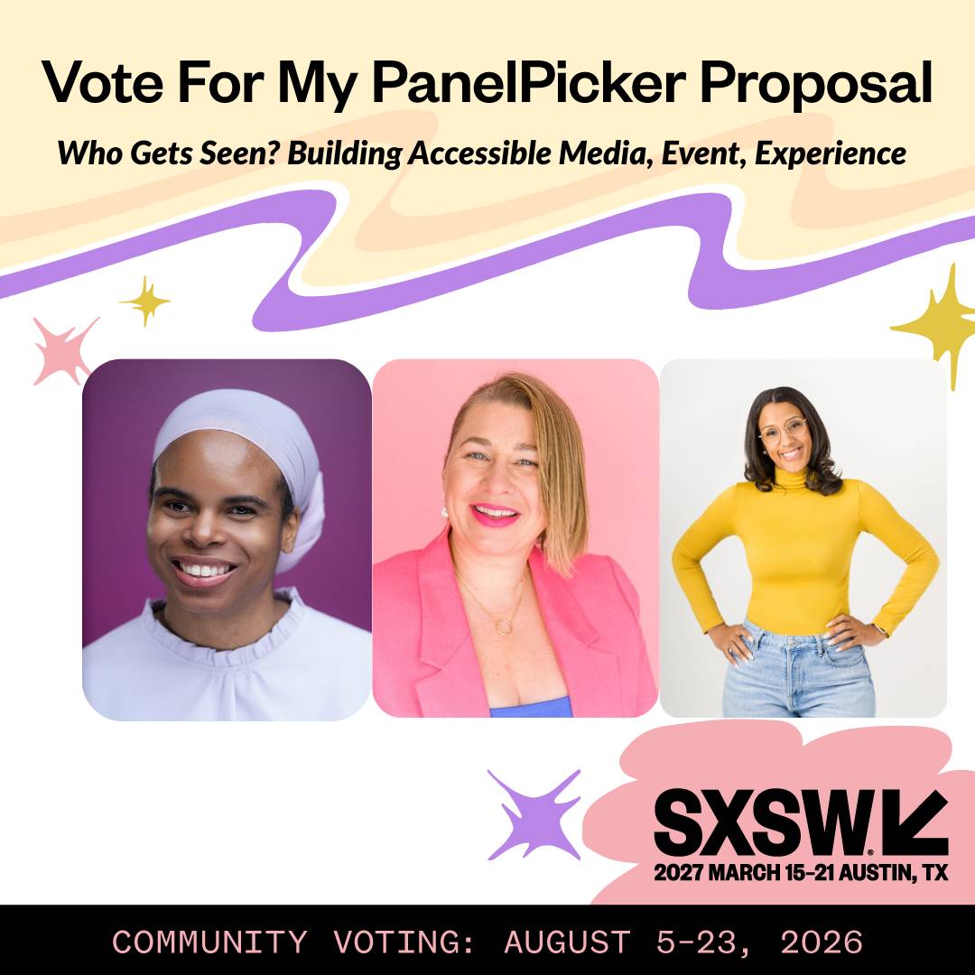 Zaakirah smiling directly at the camera, wearing a lavender hijab and a lavender blouse. Center: Erin Perkins is smiling warmly, wearing a bright pink blazer over a blue top. Right: Derra Howard is standing with her hands on her hips, smiling confidently.