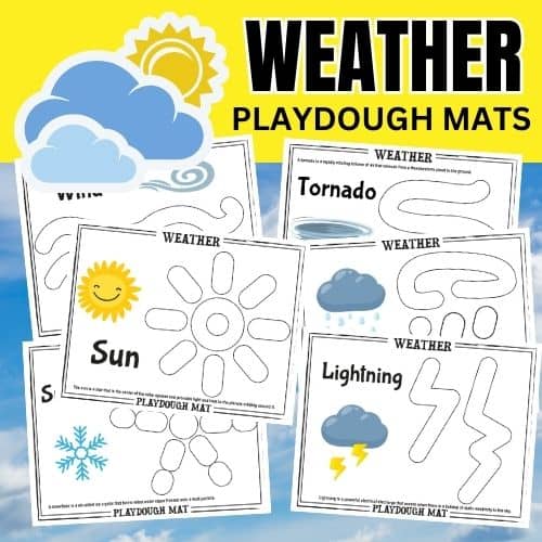 Weather Playdough Mats - Little Bins for Little Hands