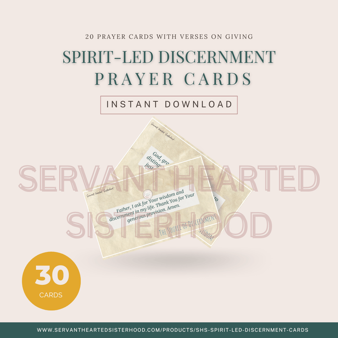 SHS Spirit-Led Discernment Prayer Cards (Instant Download)