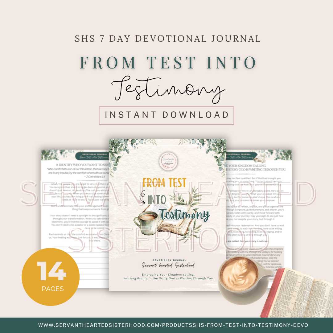 SHS From Test Into Testimony - Devo Journal (Instant Download)