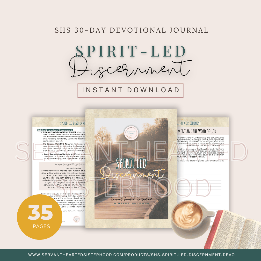 SHS Spirit-Led Discernment 30-Day Devo Journal (Instant Download)