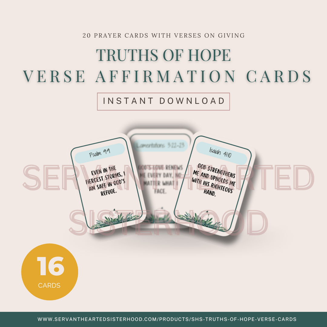 SHS Truths of Hope Verse Affirmation Cards (Instant Download)