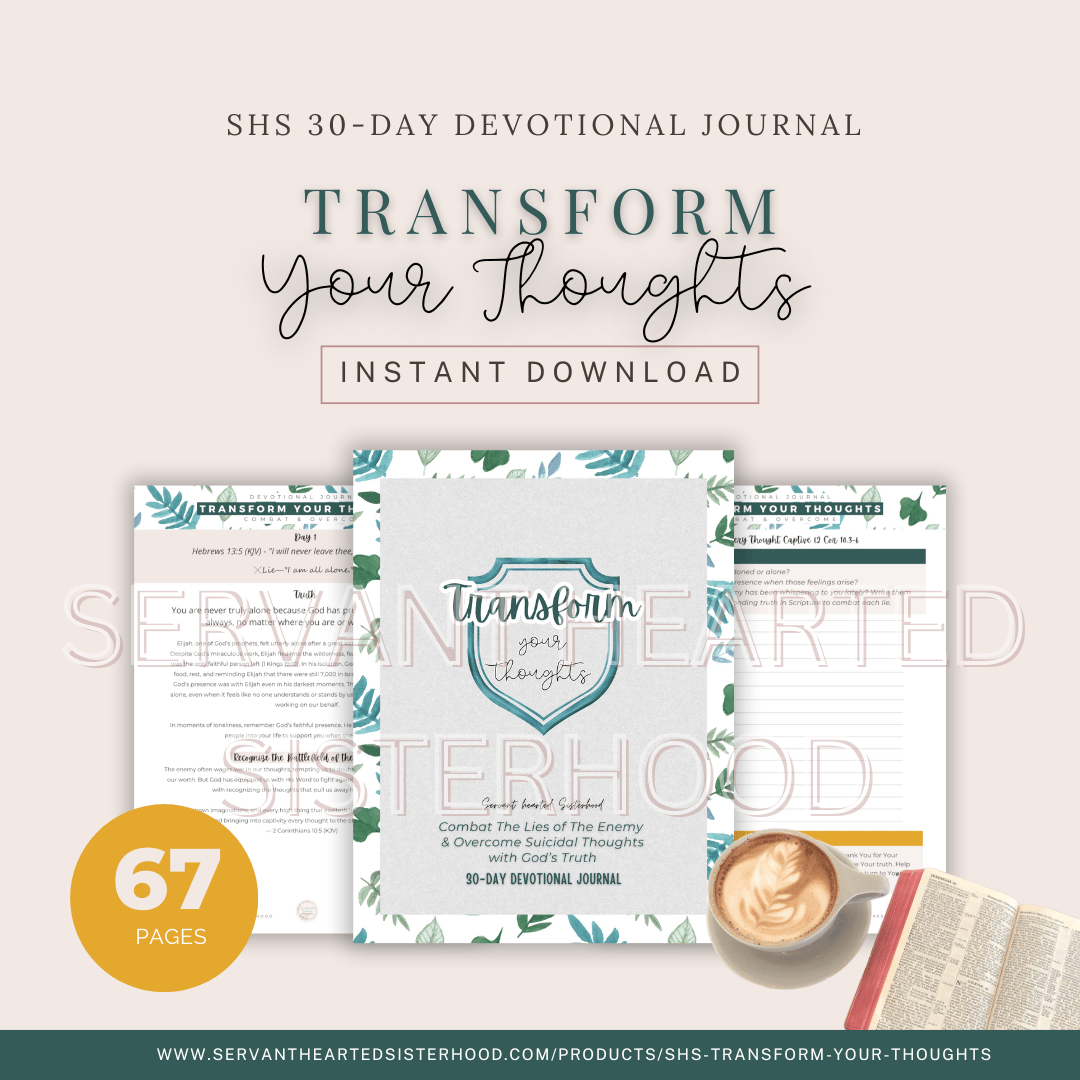 SHS Transform Your Thoughts 30-Day Devo Journal (Instant Download)