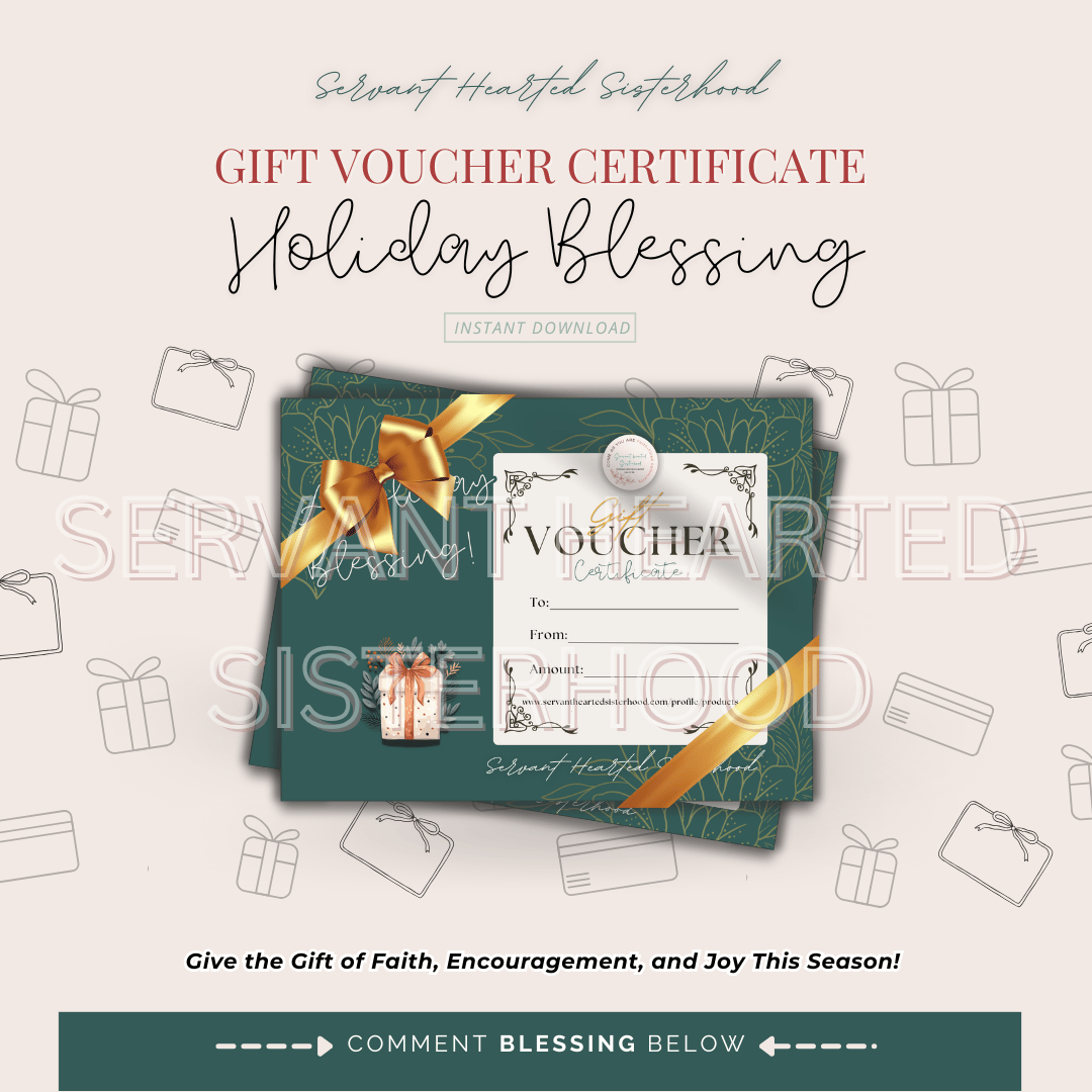 SHS Gift Voucher Certificate - Holiday Blessing