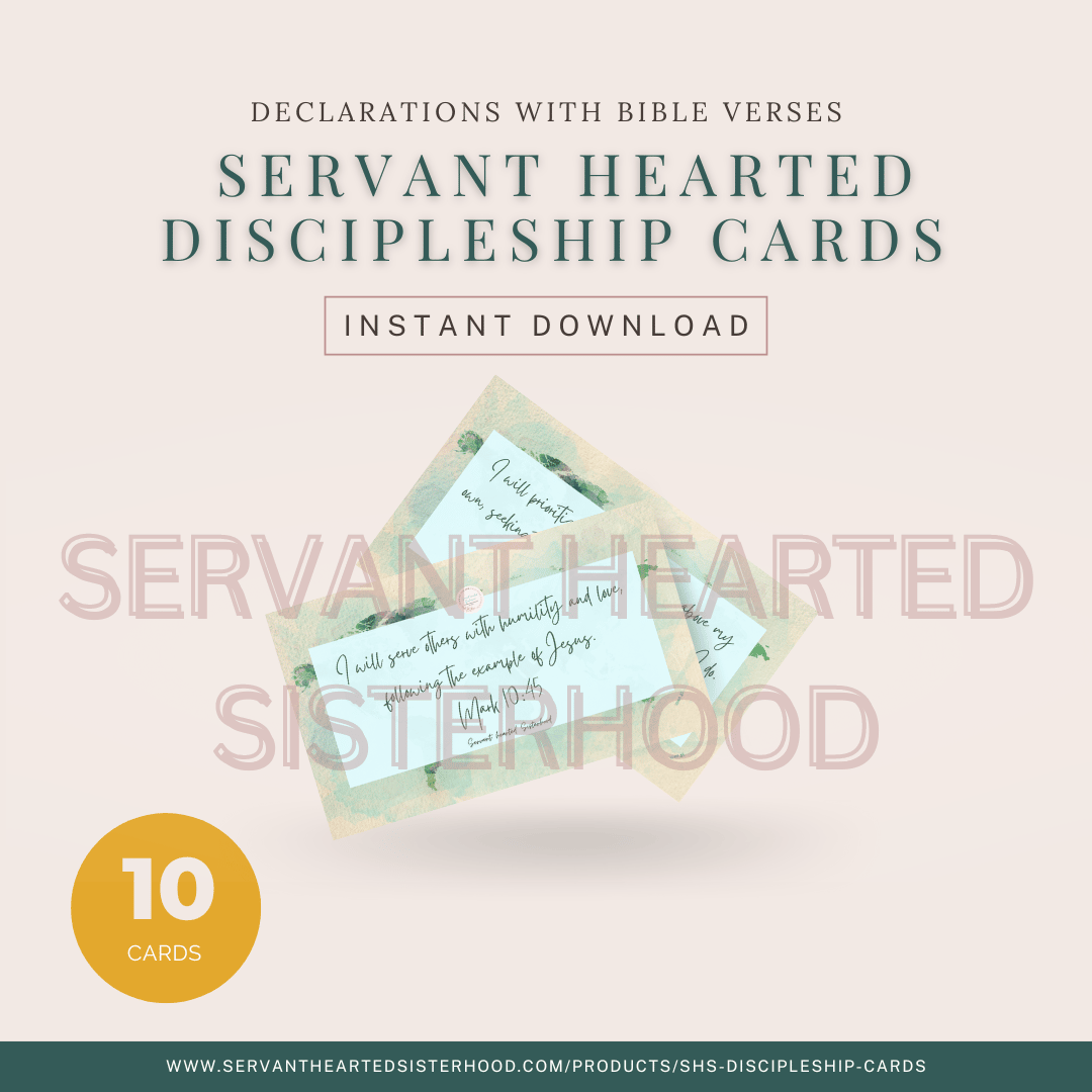 SHS Servant Hearted Discipleship Cards (Instant Download)