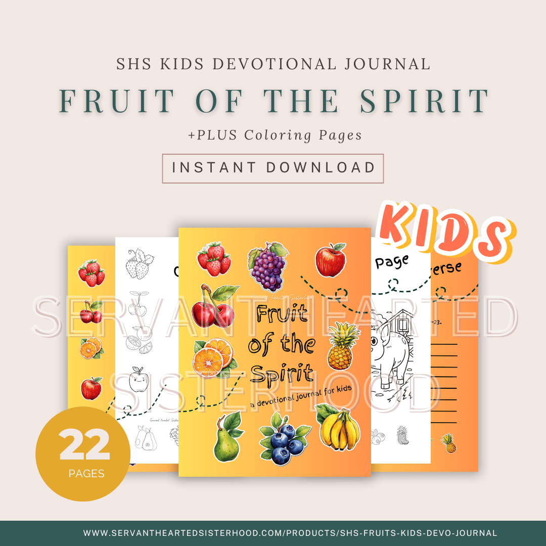 SHS Fruit of the Spirit - KIDS Devo Journal (Instant Download)