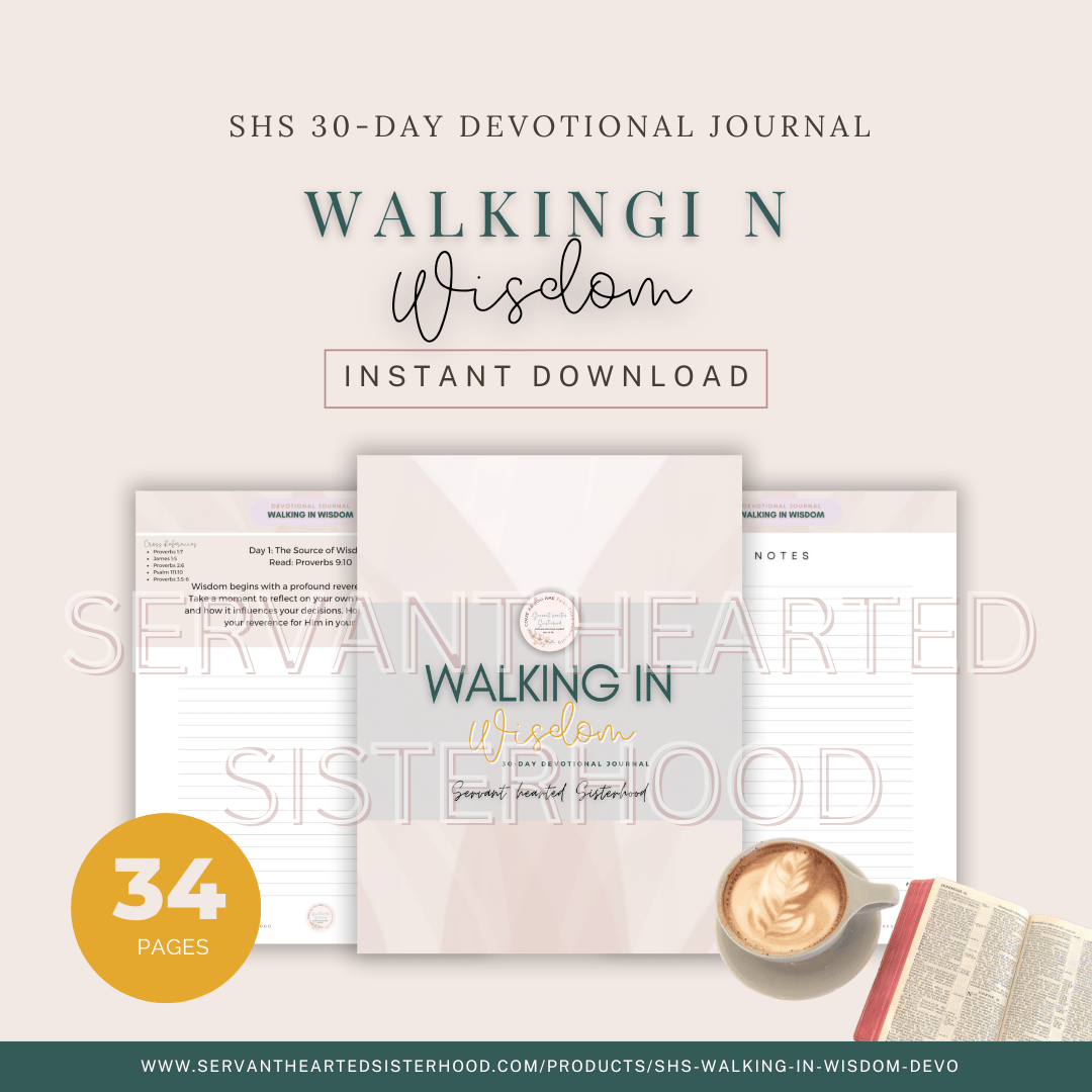 SHS Walking in Wisdom 30-Day Devo Journal (Instant Download)