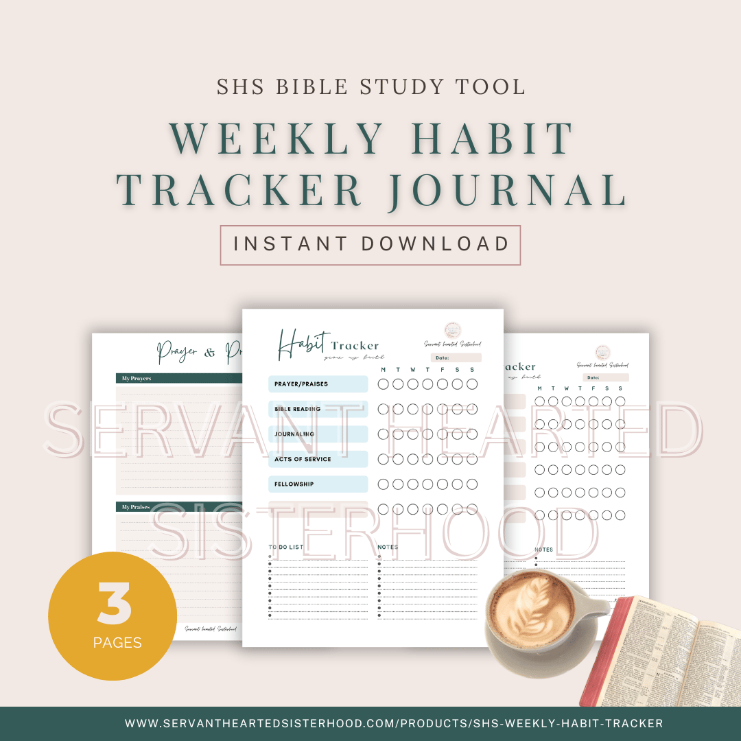 SHS Weekly Habit Tracker Journal