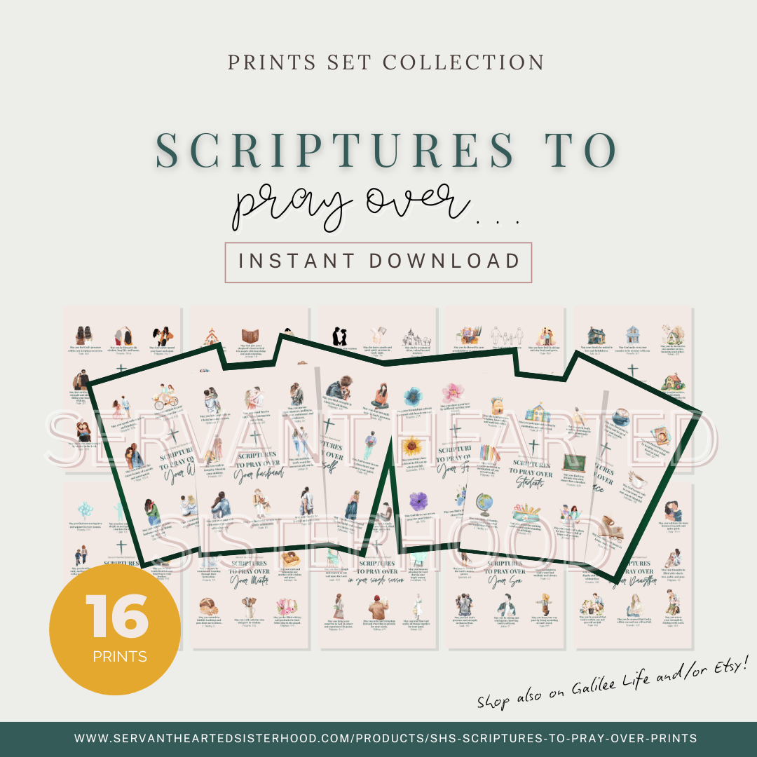SHS Scriptures to Pray Over Prints Set (Instant download)