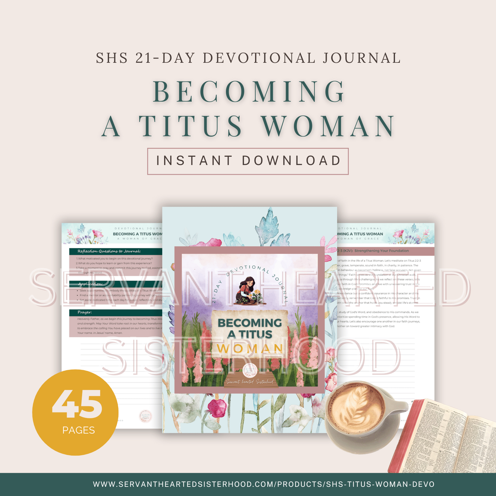 Becoming a Titus Woman - SHS 21-Day Devotional Journal (Instant Download)