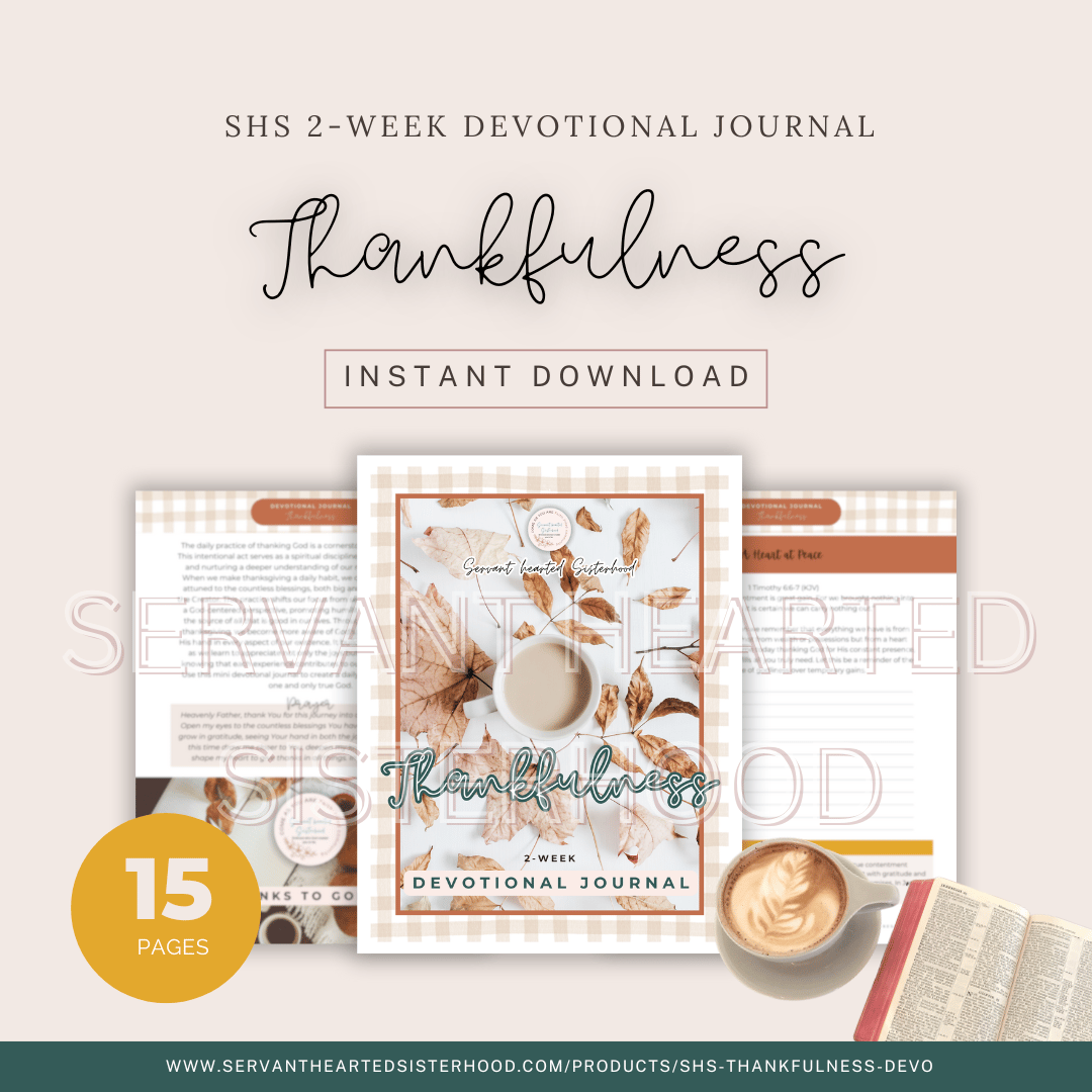 SHS Thankfulness Devo Journal (Instant Download)