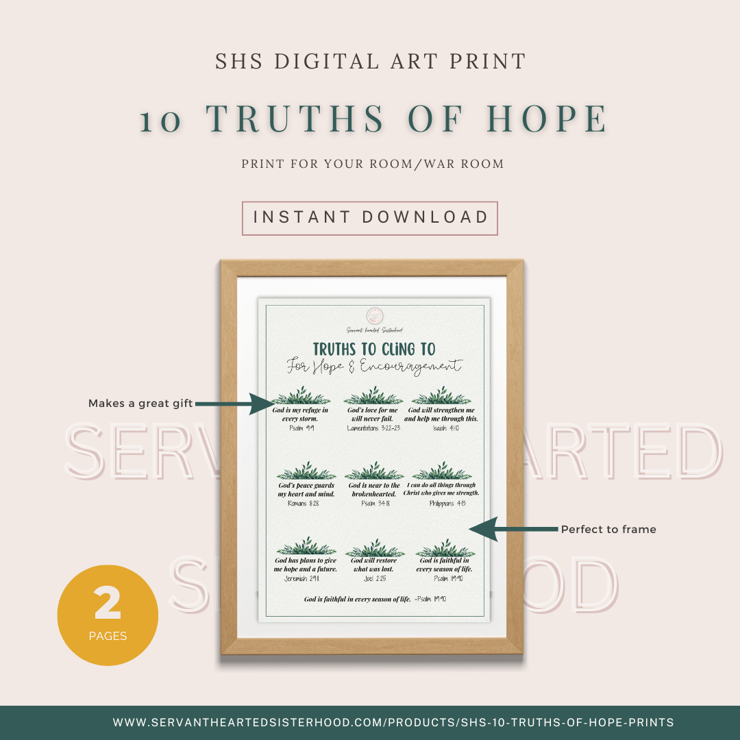 SHS 10 Truths of Hope (2 Digital Prints)