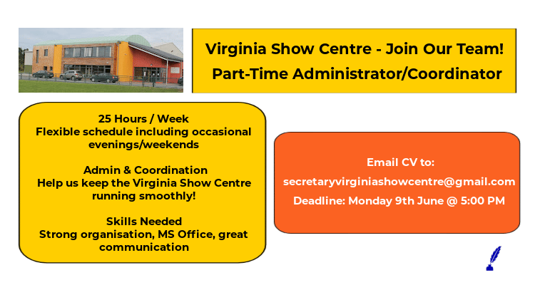 Part-time Administrator for Virginia Show Centre