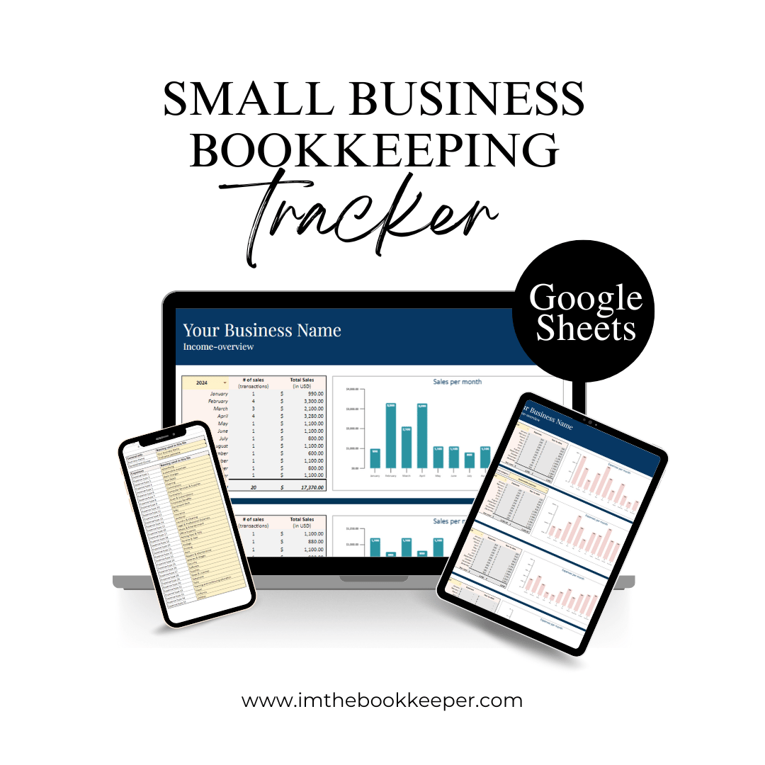 Small Business Bookkeeping Tracker in Google Sheets