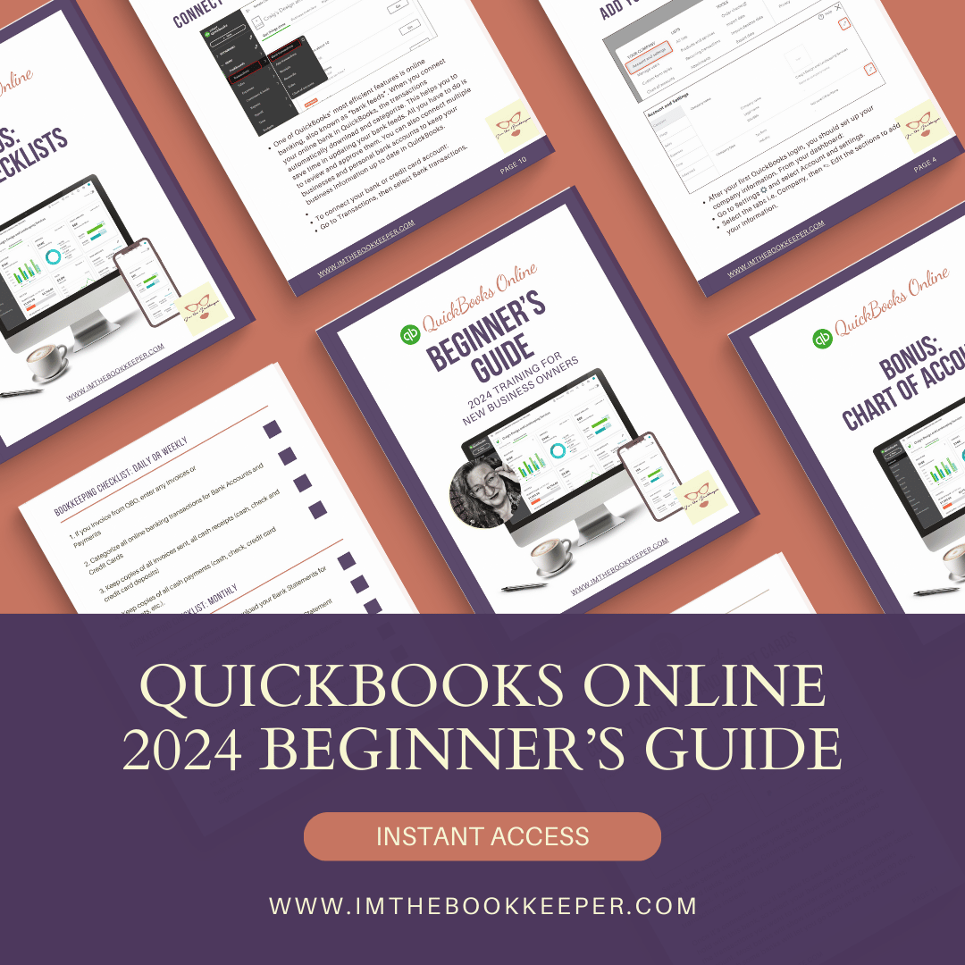 QuickBooks Online 2024 Beginner's Guide EBook