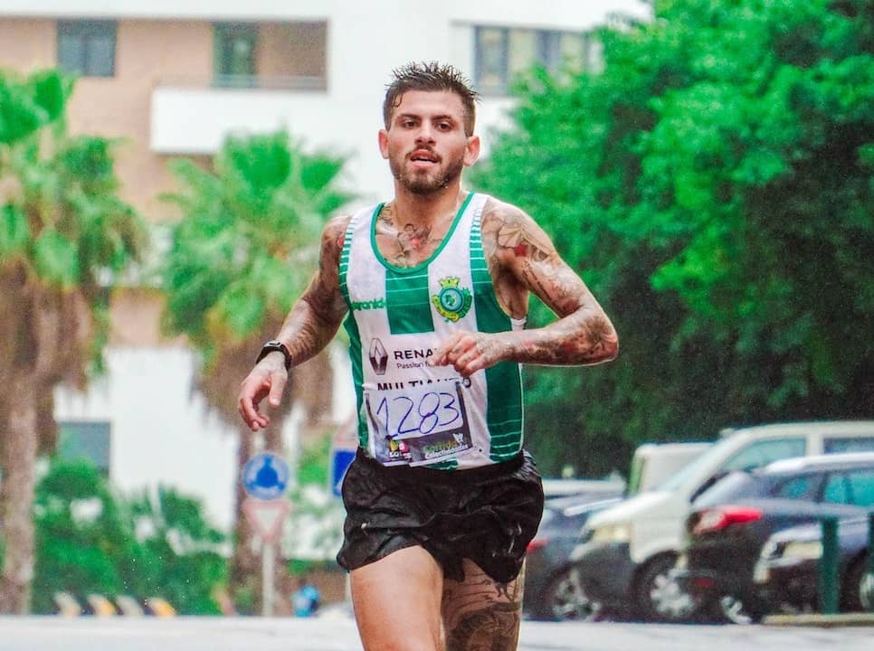 Sweaty runner