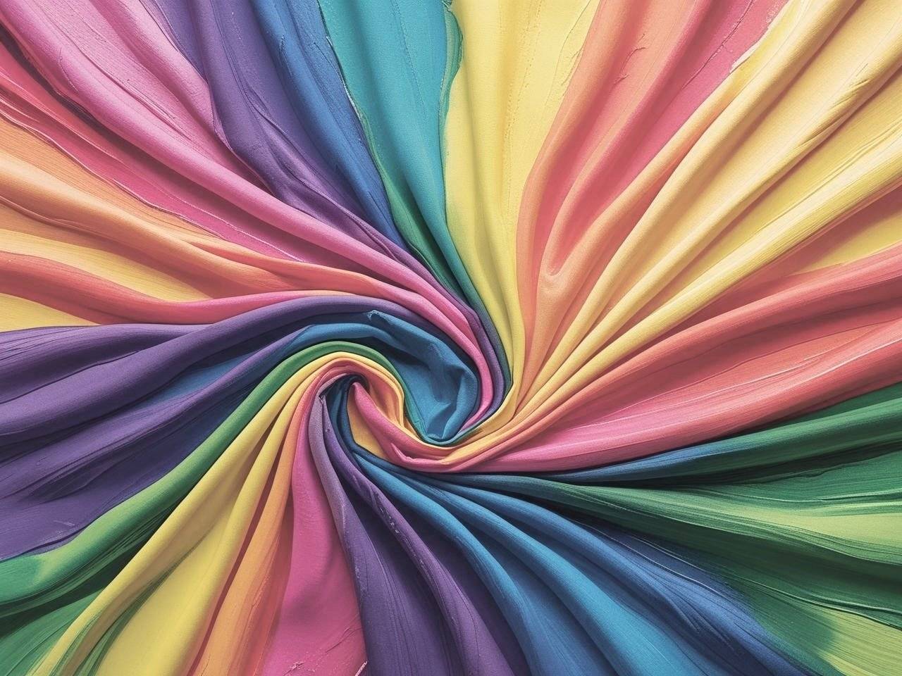 Image of rainbow swirled material