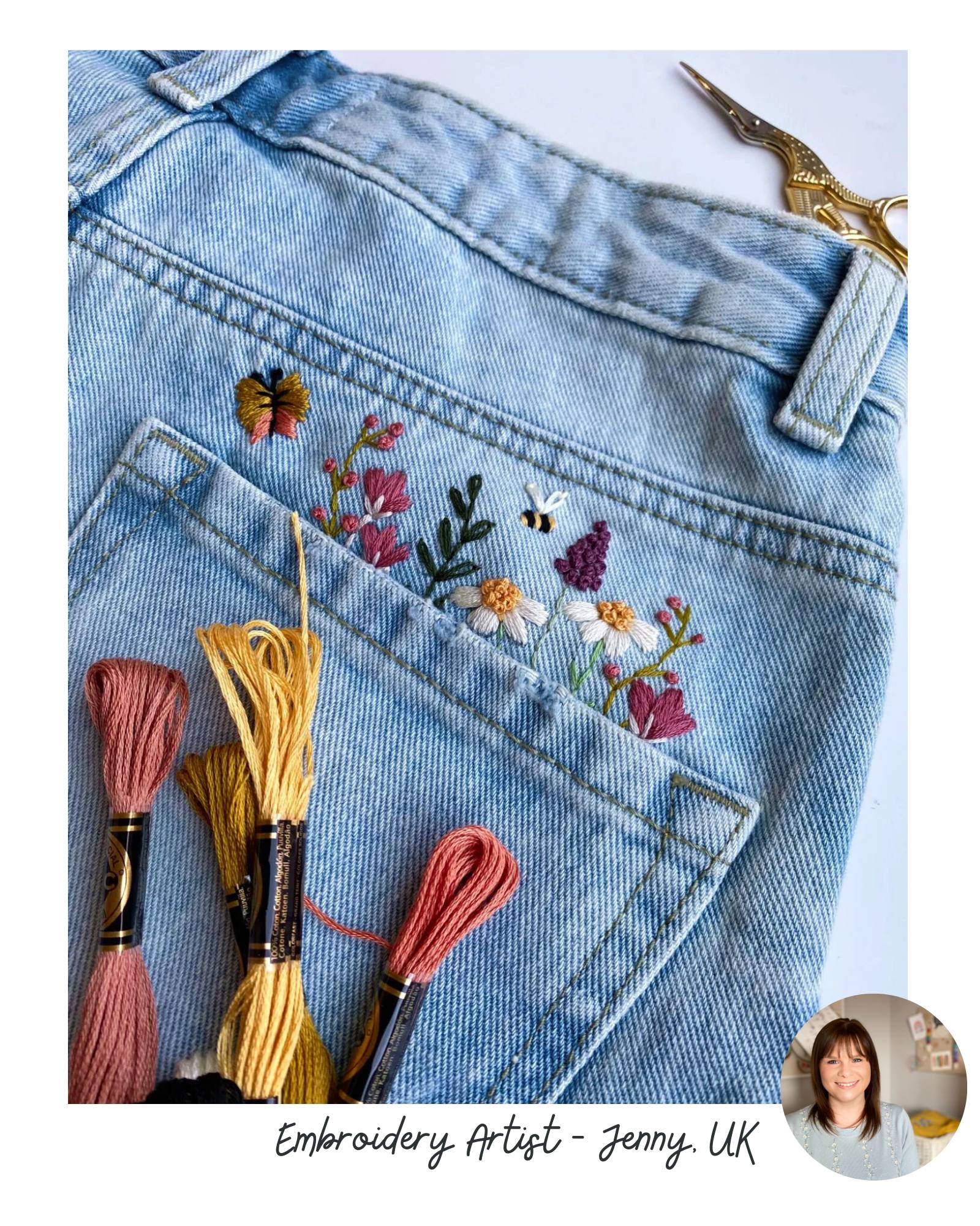 Jenny's embroidery work