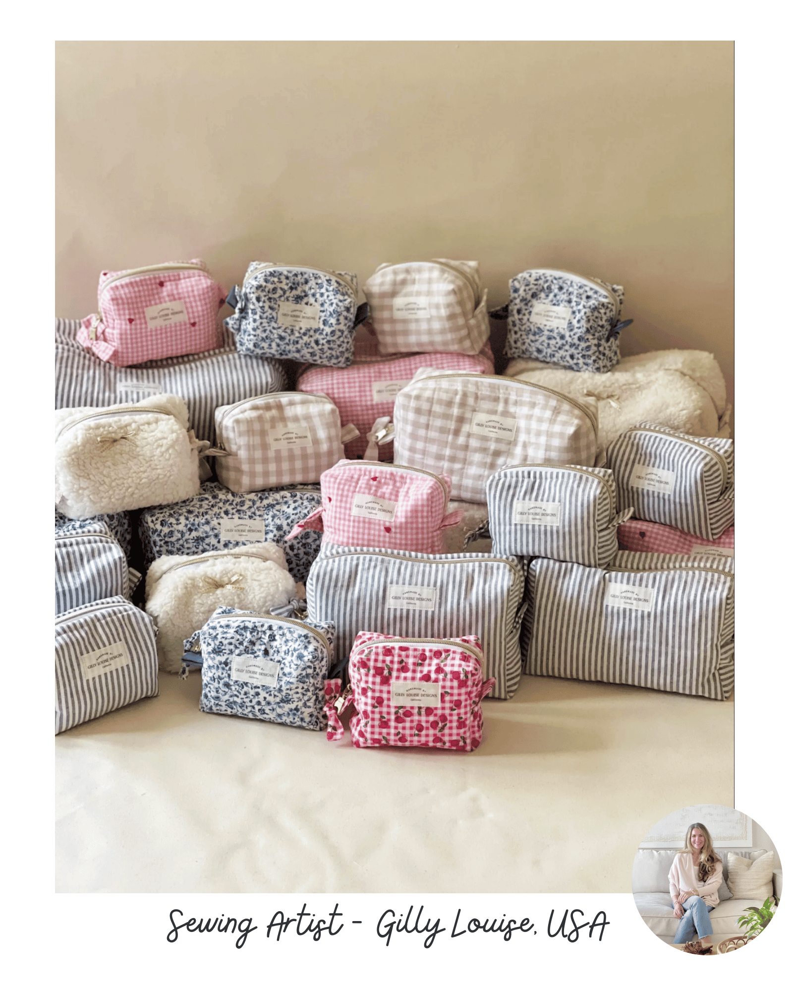 Gilly's handmade makeup bags