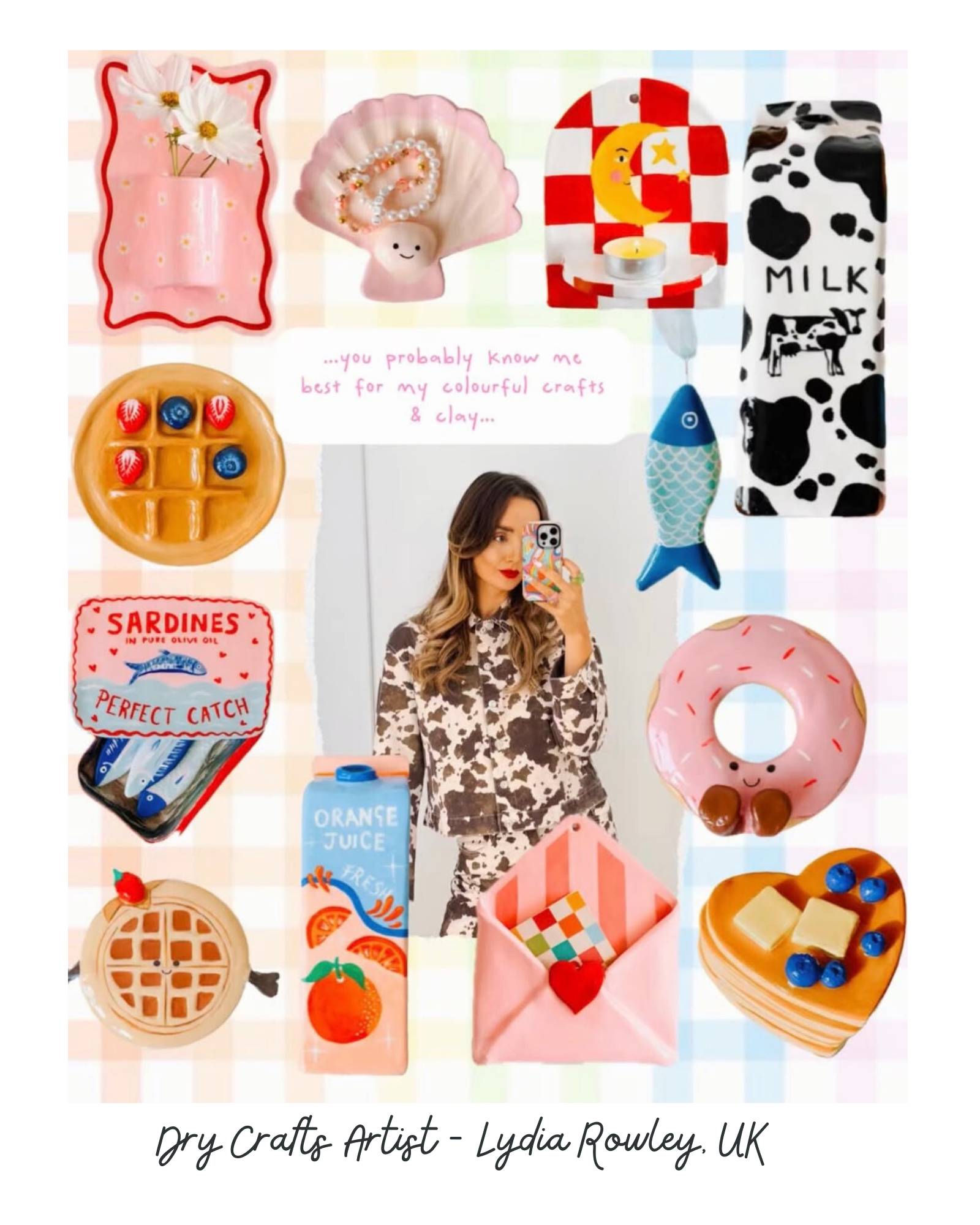 Lydia Rowley crafting in her home studio