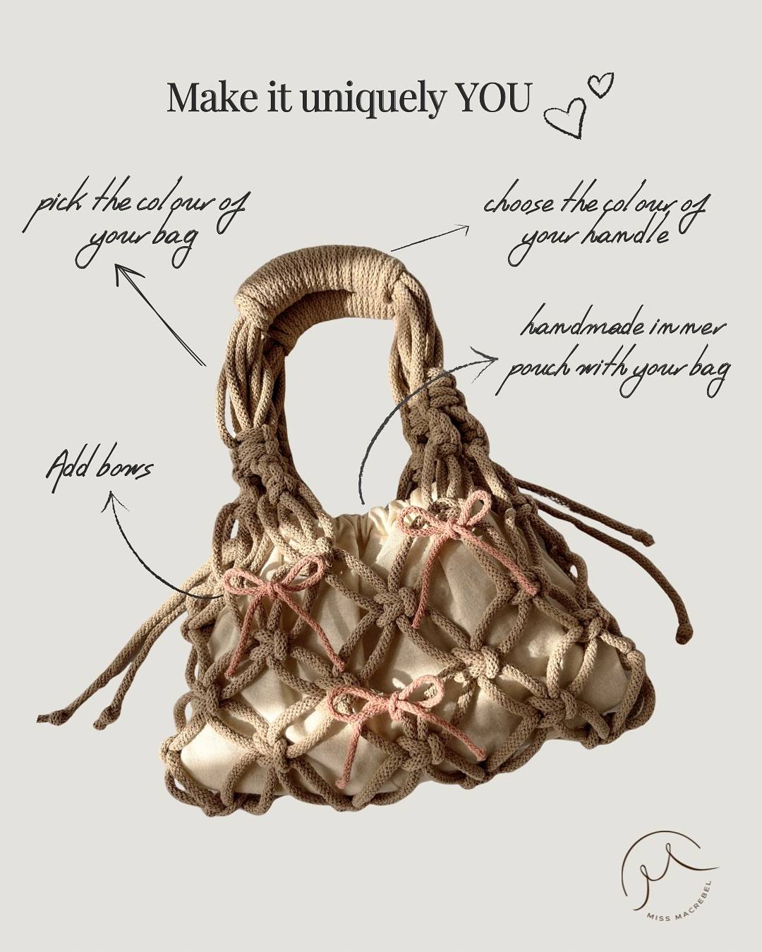 Miss Macrebel macrame bags and workshops