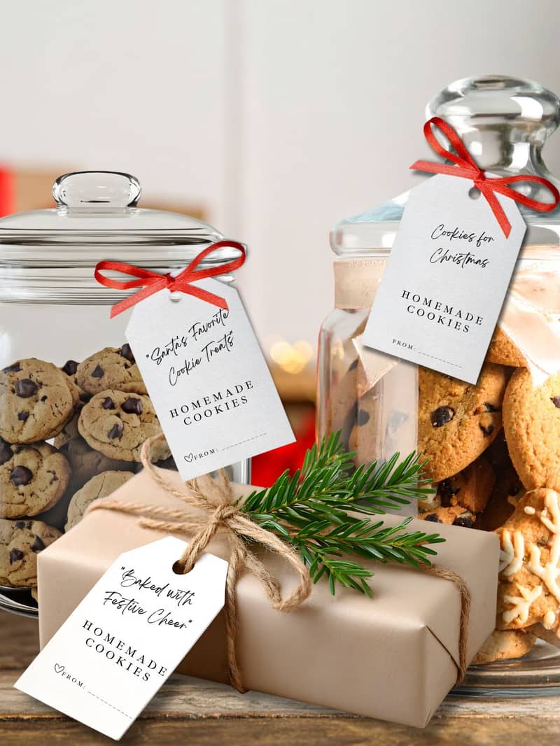 Christmas Cookie tag digital printable Payhip link