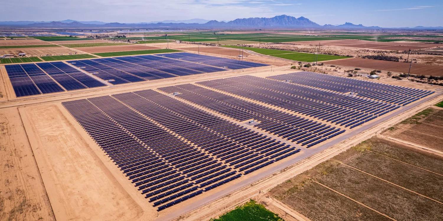 A solar farm in Australia