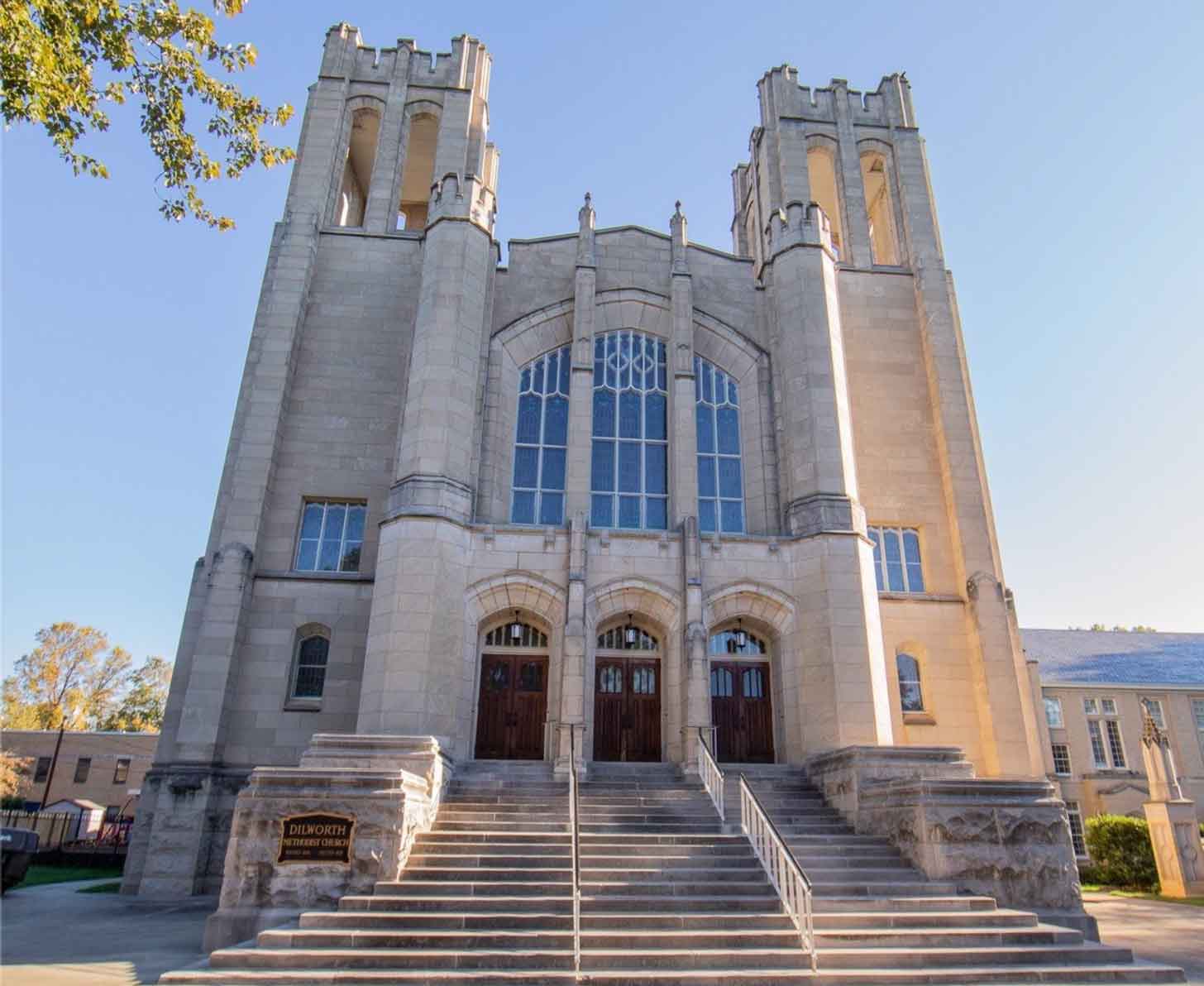 Exterior of Dilworth United Methodist Church