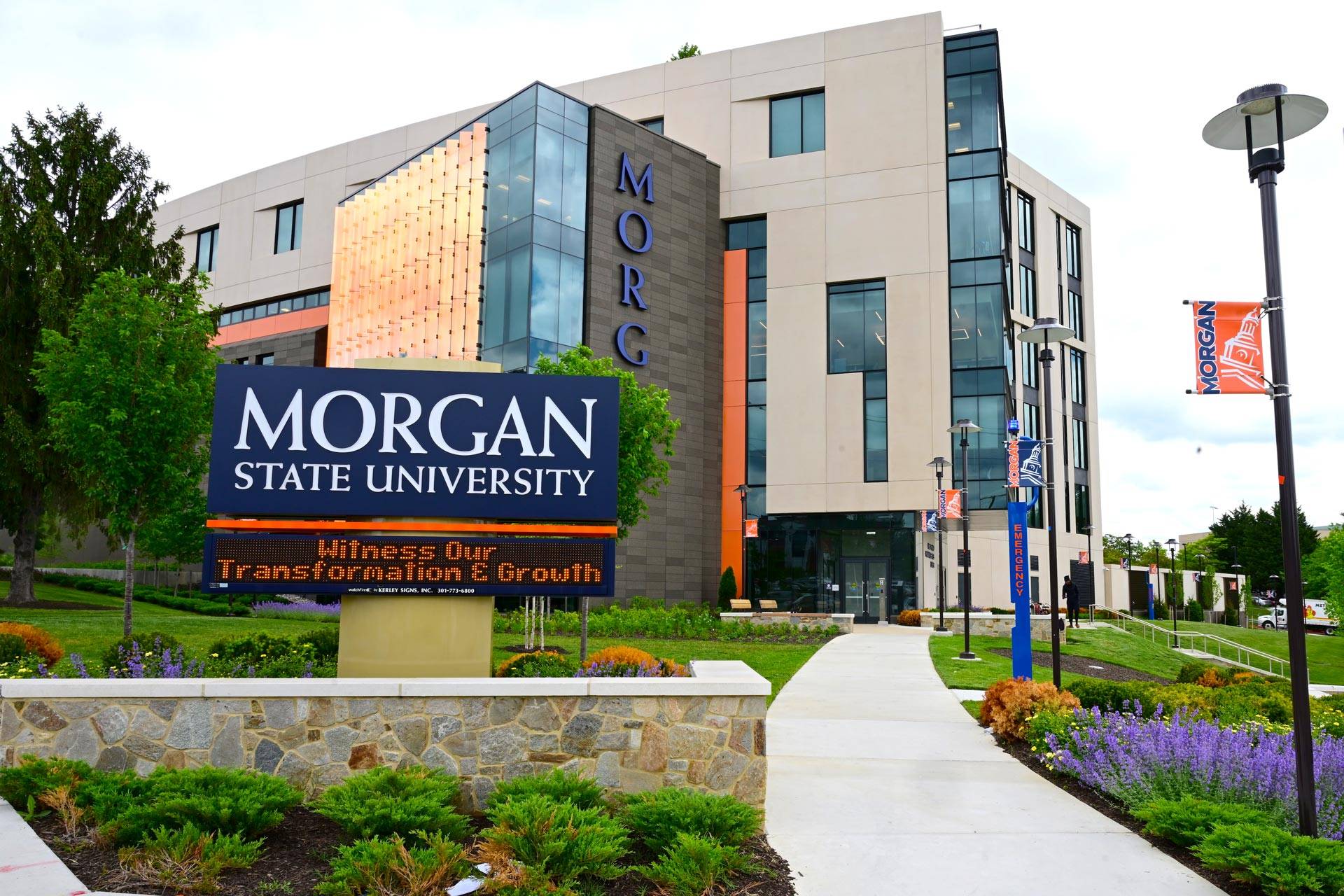 Exterior of a Morgan State University building