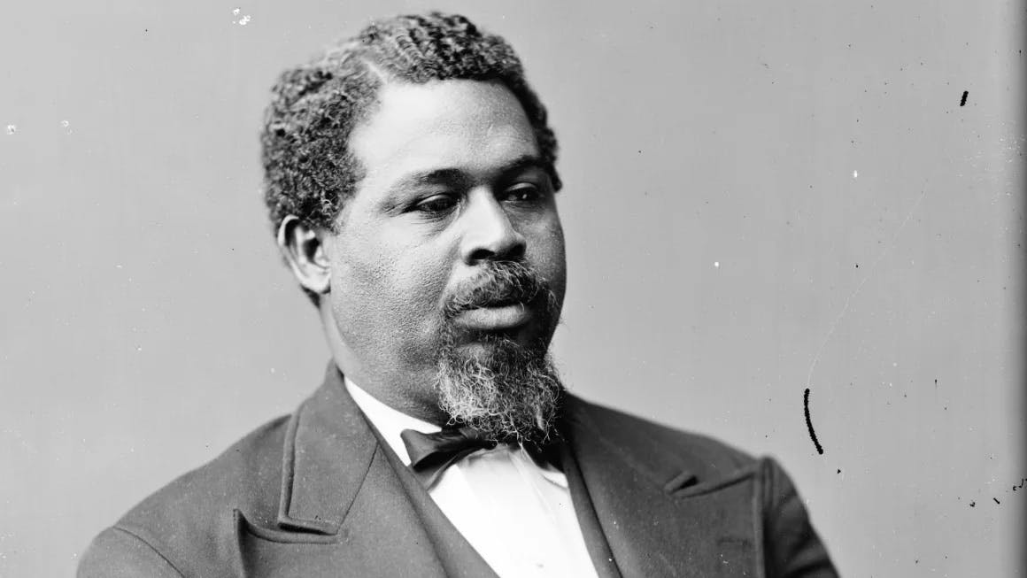 Black and white portrait of Robert Smalls created between 1870 and 1880.