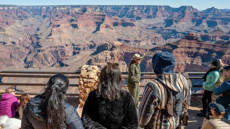 Crowds at the Grand Canyon