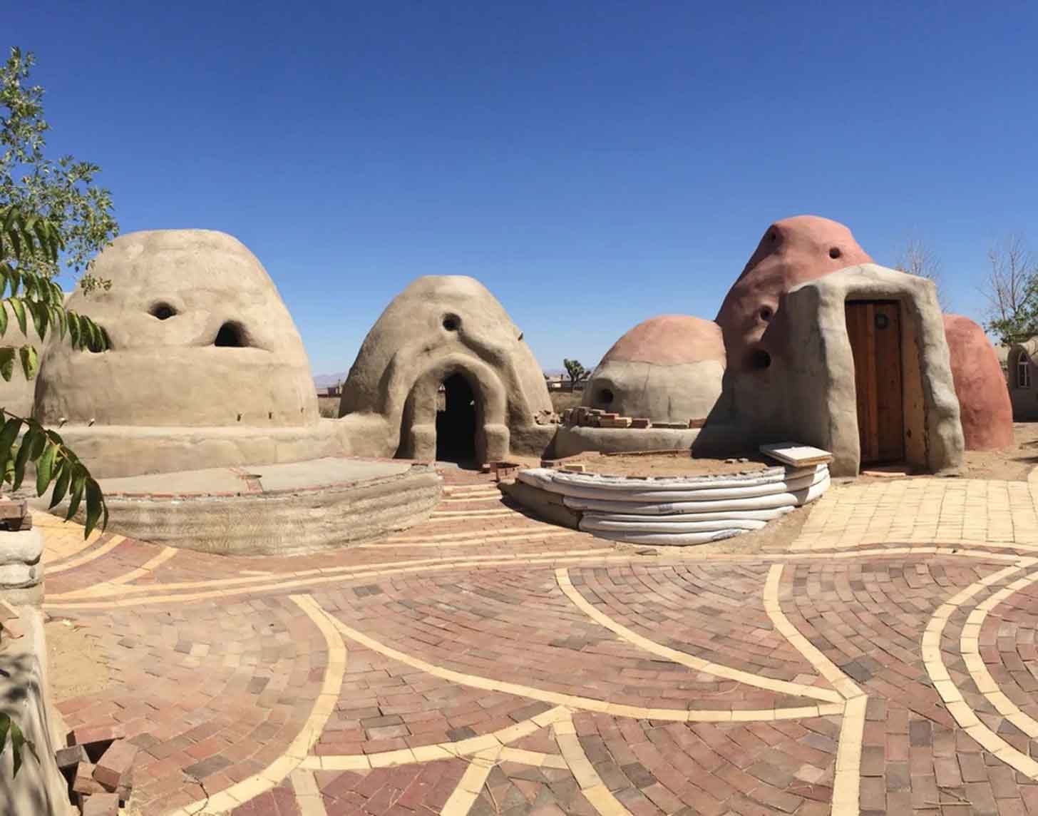 Exterior of a SuperAdobe home