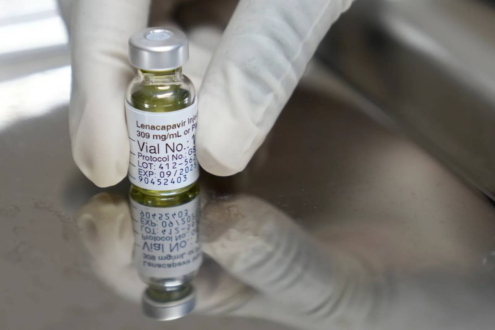 Vial of lenacapavir 