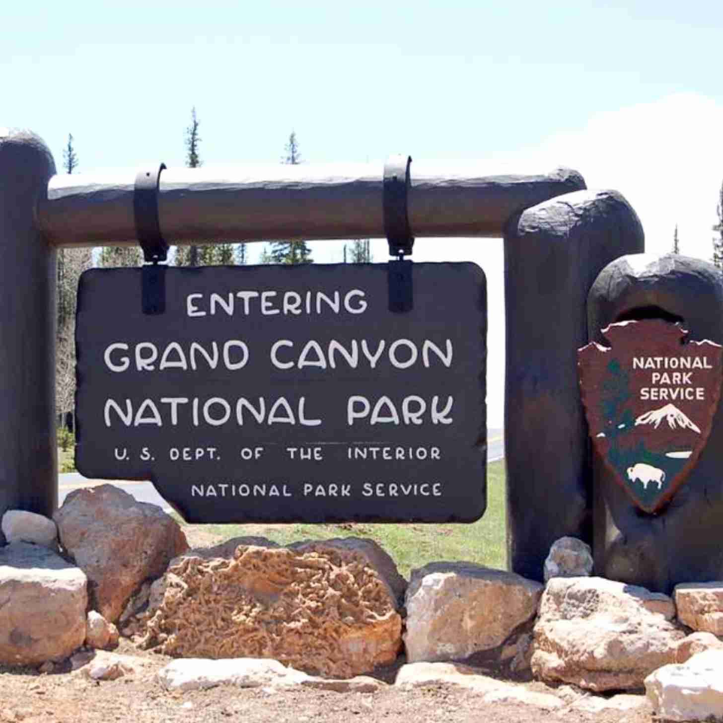 Grand Canyon entrance sign